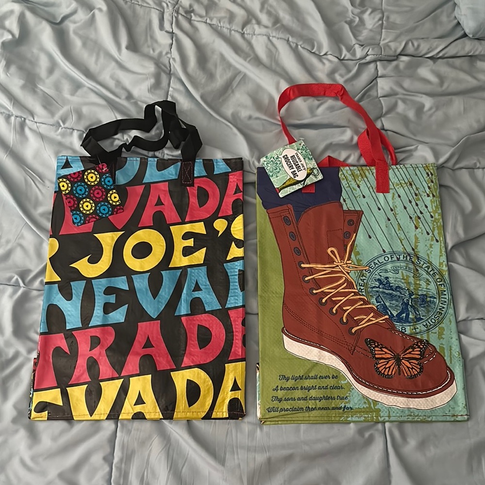 NWT Trader Joes reuseable tote bags